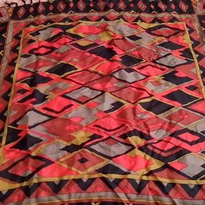 Beautiful silk roots scarf with tassels